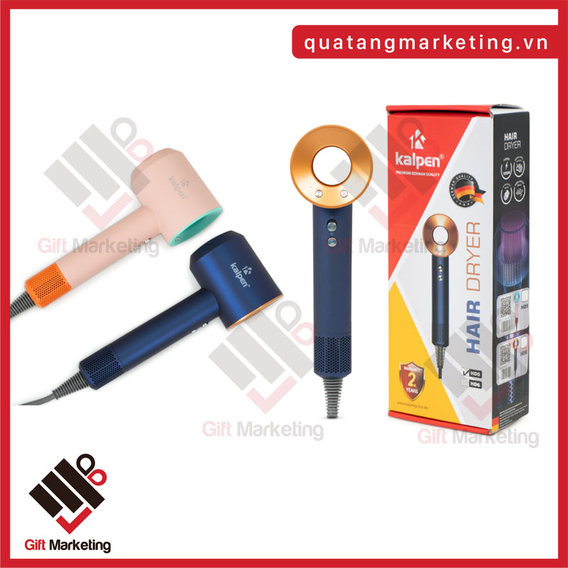 Máy sấy tóc ion âm màu hồng phai, xanh đậm