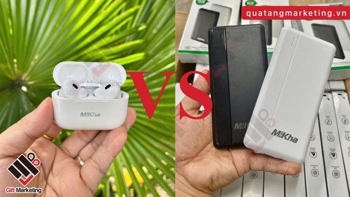 Công ty công nghệ nên tặng quà gì: Tai nghe không dây hay sạc dự phòng in logo?