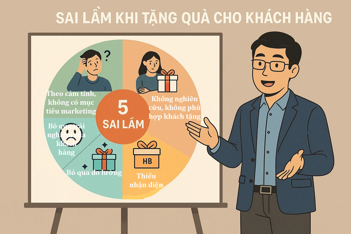 5 sai lầm phổ biến khi tặng quà tặng doanh nghiệp cho khách hàng và cách tránh