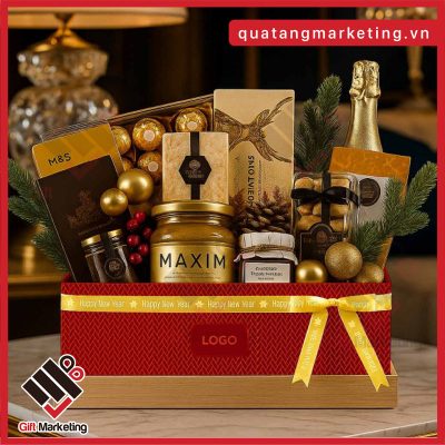 Giỏ quà Tết công đoàn doanh nghiệp phúc lợi cho các CBCNV