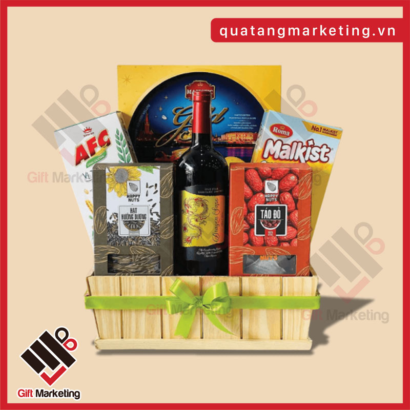 Giỏ quà Tết 600K sẵn hàng cho doanh nghiệp - Liên hệ Cao Minh gift Hotline 05.2222.2222 để đặt hàng số lượng lớn giá tốt