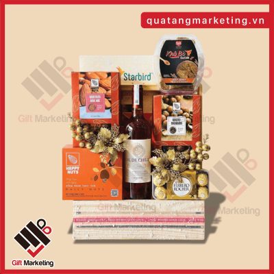 Giỏ quà Tết có yến - Giá 1,6 triệu