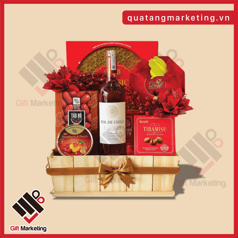 Giỏ quà Tết ngọt ngào - Giá 1,2 triệu