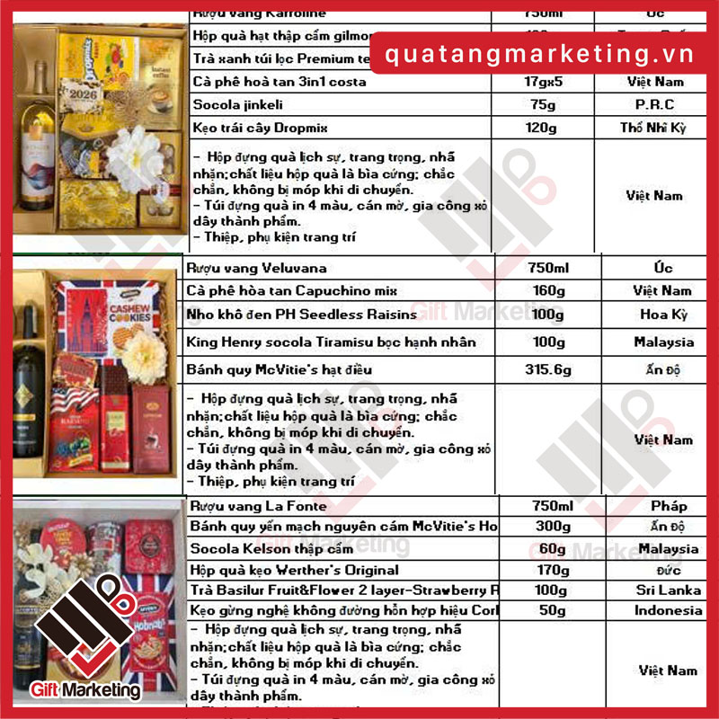 Hộp quà Tết cho ngành sản xuất – công nghiệp – Thiết thực, số lượng lớn, tối ưu ngân sách