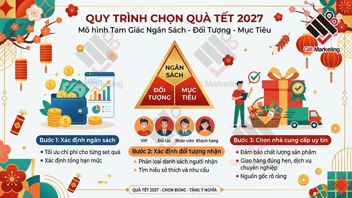 Hướng dẫn chọn quà Tết doanh nghiệp 2027 theo chiến dịch để món quà “tự nói thay thương hiệu”