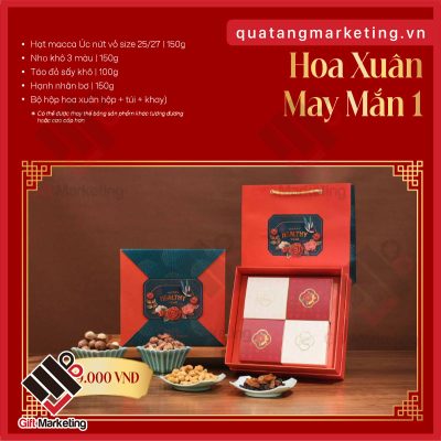 Set quà tặng Tết “Hoa Xuân May Mắn 1” – Hương vị truyền thống, trọn vị Tết Việt