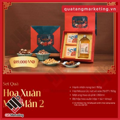 Set quà tặng Tết “Hoa Xuân May Mắn 2” – Ngọt lành khởi sắc, an nhiên đầu năm