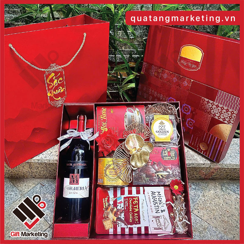 Bộ hộp quà Tết doanh nghiệp An Khang Thịnh Vượng