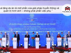 Lễ khởi công và vai trò của quà tặng in logo trong các dự án xây dựng trọng điểm