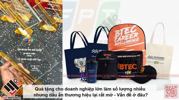 Vì sao doanh nghiệp lớn làm rất nhiều quà tặng nhưng thương hiệu vẫn rời rạc?