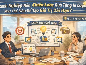 Doanh nghiệp nên xây chiến lược quà tặng in logo như thế nào để tạo giá trị dài hạn?