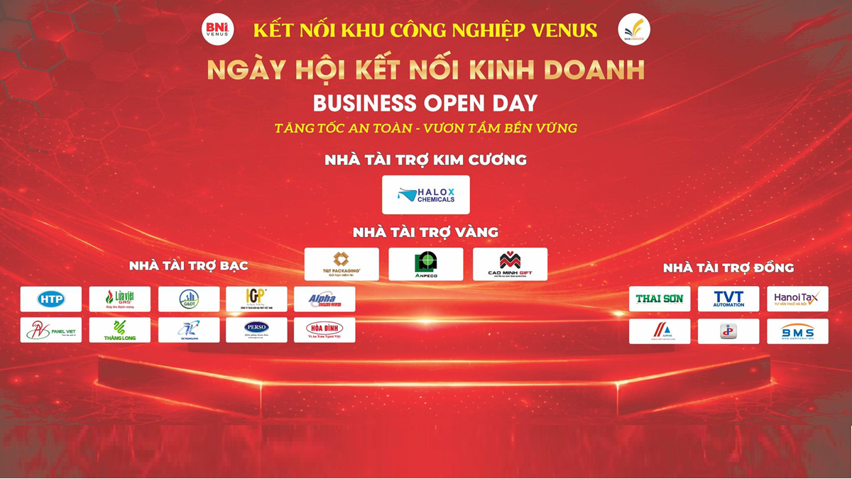 Cao Minh Gift - Nhà tài trợ vàng kết nối kinh doanh khu công nghiệp Venus BNI