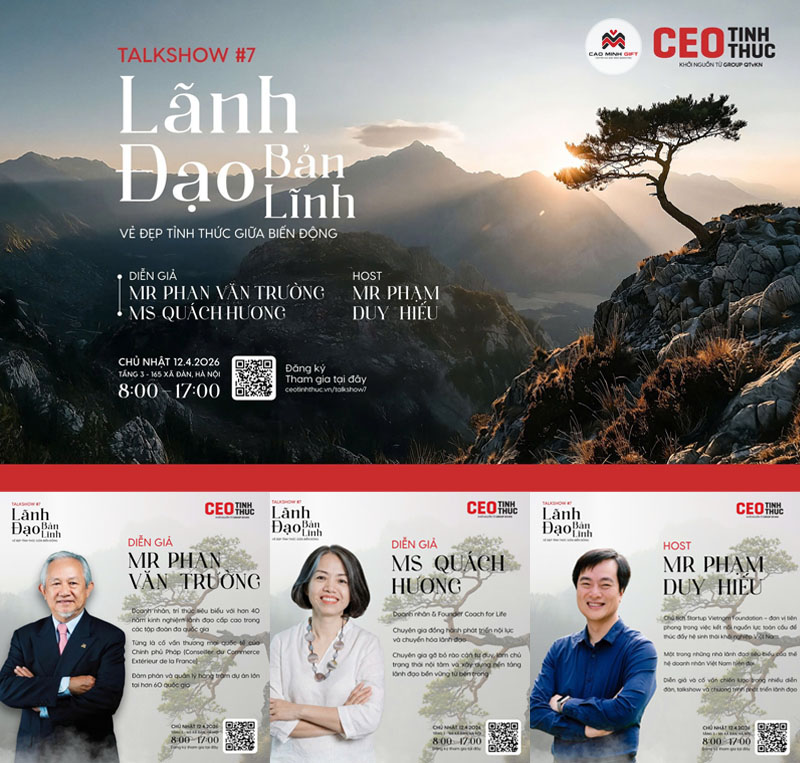 Diễn giả có chiều sâu trải nghiệm và tư duy lãnh đạo trong chương trình Talkshow 7