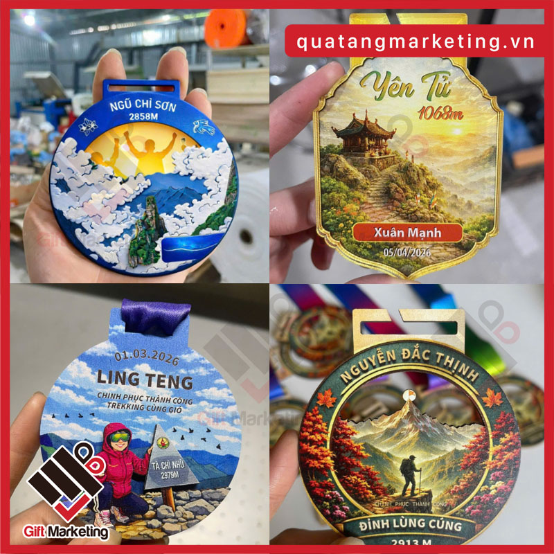 Các loại huy chương giải chạy phổ biến hiện nay