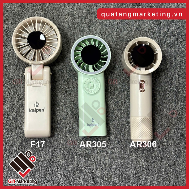 So sánh các mẫu quạt cầm tay Kalpen F17 với Kalpen AR305 và AR306