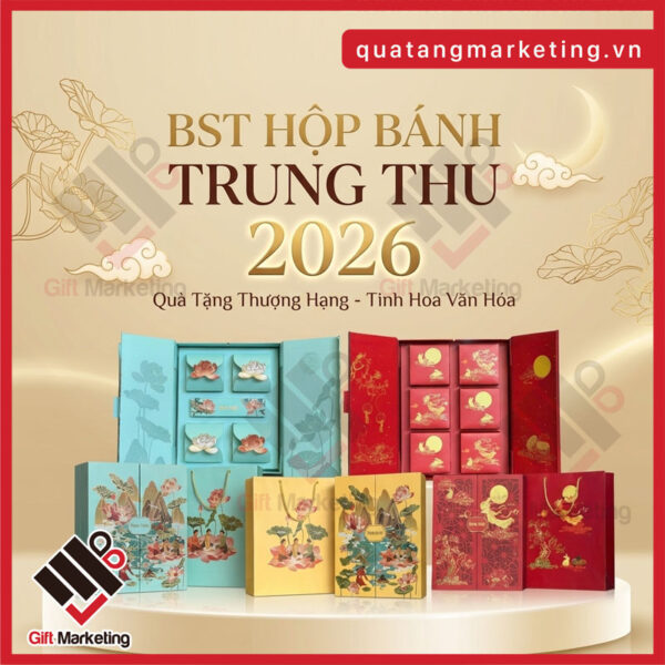 BST Hộp bánh trung thu 2026 tại Cao Minh Gift - Sản xuất theo yêu cầu, đặt số lượng lớn có giá tốt