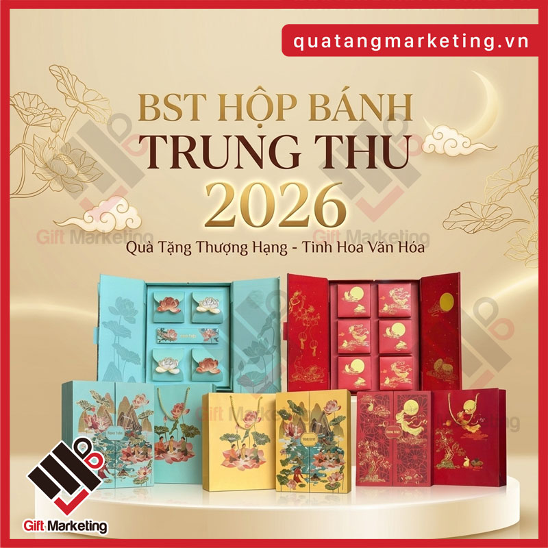 BST Hộp bánh trung thu 2026 tại Cao Minh Gift - Sản xuất theo yêu cầu, đặt số lượng lớn có giá tốt