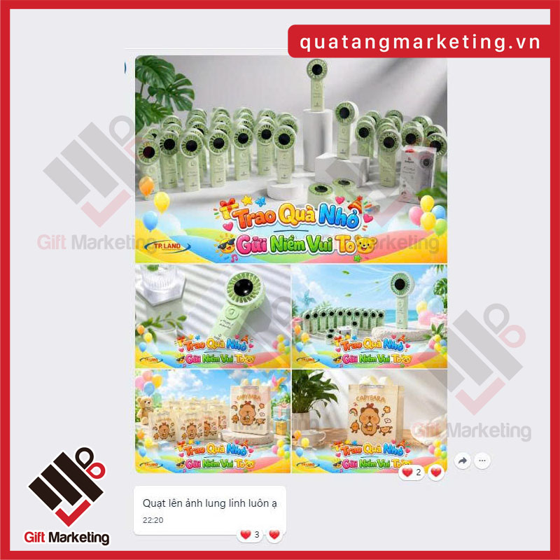 case study quạt cầm tay Kalpen in logo tại Cao Minh Gift - Feedback khách hàng