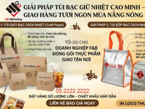 2 giải pháp túi bạc giữ nhiệt đóng gói thực phẩm giao tận nơi mùa nắng nóng