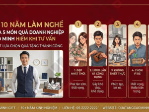 Sau 10 năm làm nghề, đây là 5 món quà doanh nghiệp Cao Minh hiếm khi tư vấn