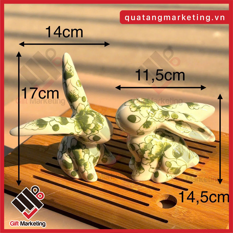 Kích thước tượng thỏ theo yêu cầu tại Cao Minh Gift