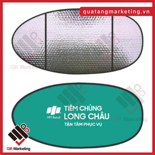 Tấm che yên xe máy in logo Tiêm chủng Long Châu X Cao Minh Gift