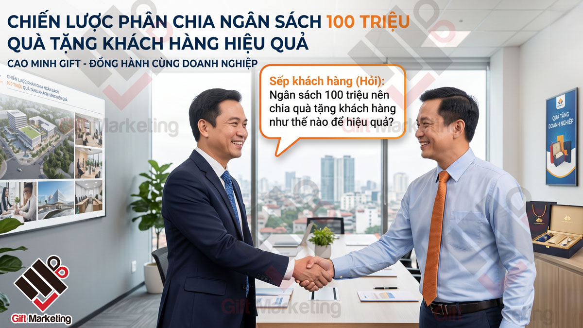 Ngân sách 100 triệu nên chia quà tặng khách hàng như thế nào để hiệu quả?