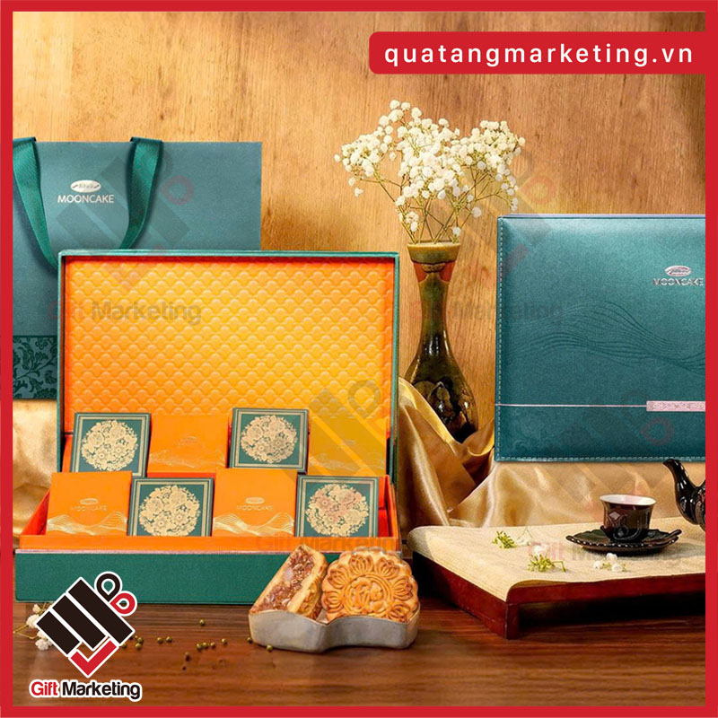 Set quà trung thu Bibica 7 bánh 1 trà Minh Nguyệt