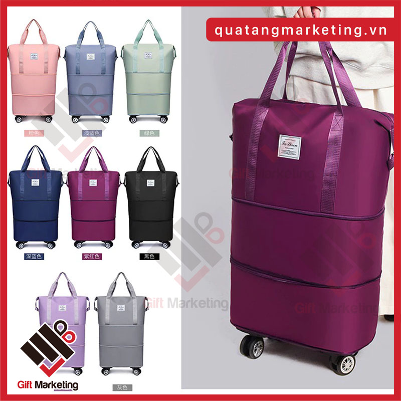 Cao Minh GIft - Chuyên cung cấp túi du lịch có bánh xe in ấn theo yêu cầu số lượng lớn giá tốt
