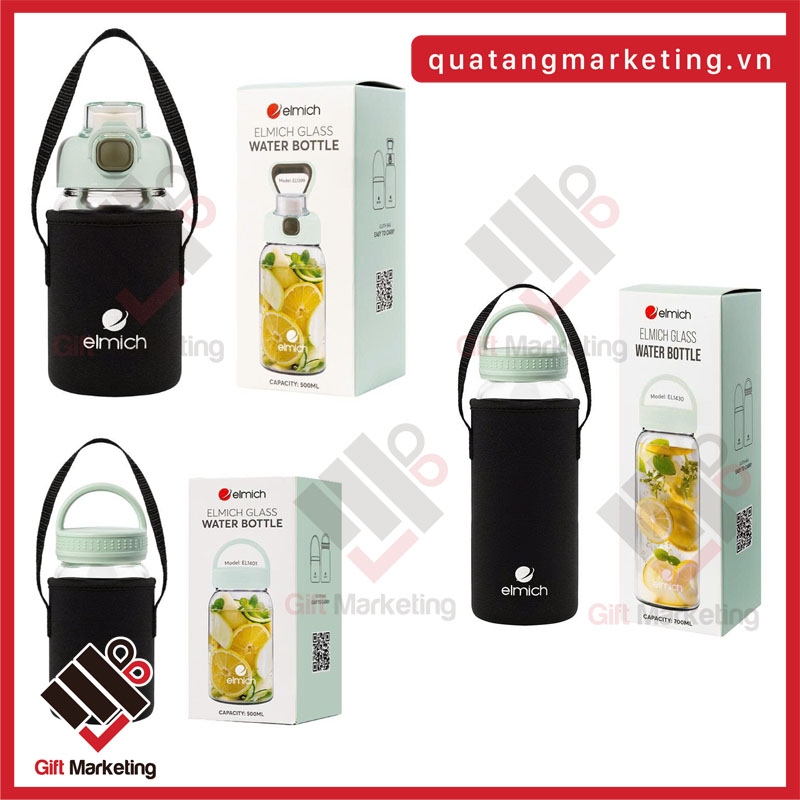 Cao Minh Gift - Cung cấp bình nước thủy tinh Elmich hoặc LocknLock cho chương trình quà tặng. 