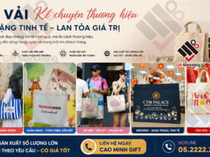 Cùng 1 quà tặng túi vải 5 doanh nghiệp kể 5 câu chuyện khác nhau