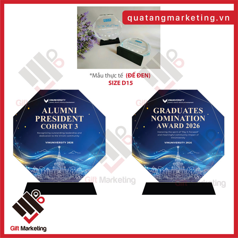 Cúp vinh danh VINUNIVERSITY 2026 X CAO MINH GIFT