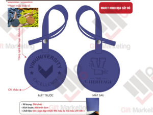 Review cận cảnh tag hành lý theo yêu cầu VINUNIVERSITY