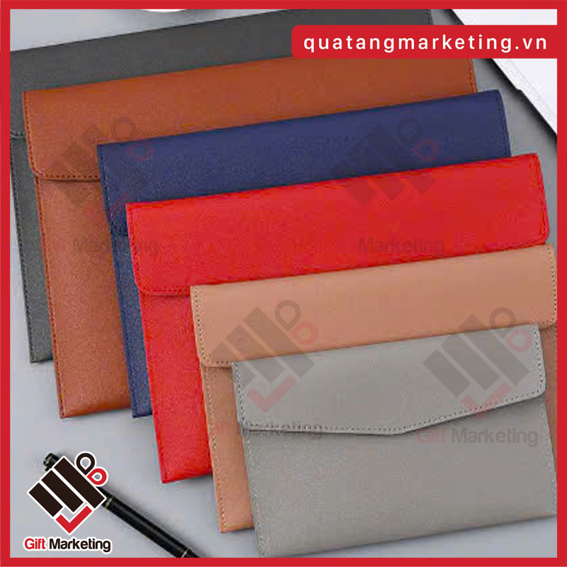 Kích thước túi da công sở - Cặp đựng tài liệu Cao Minh Gift có 2 size A4 và A5