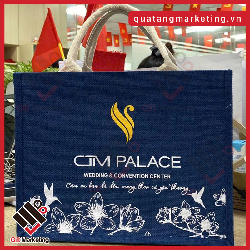 Túi vải đay in logo CTM Palace