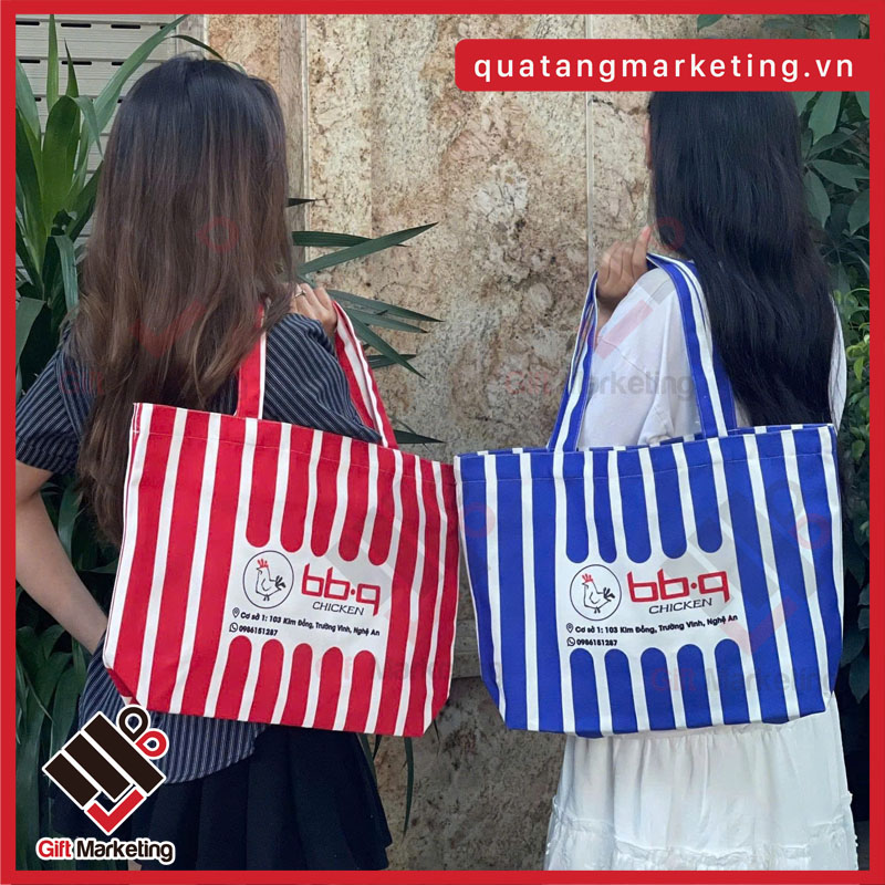 Túi vải in logo bb.q chicken