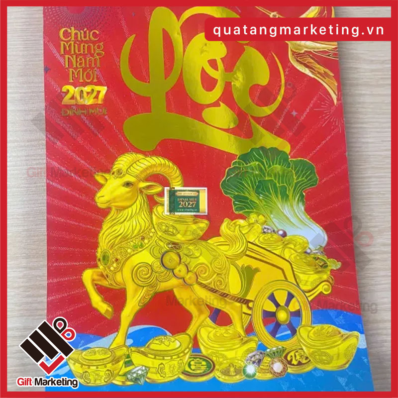 Lịch Tết 2027 - Quà doanh nghiệp Đinh Mùi ý nghĩa
