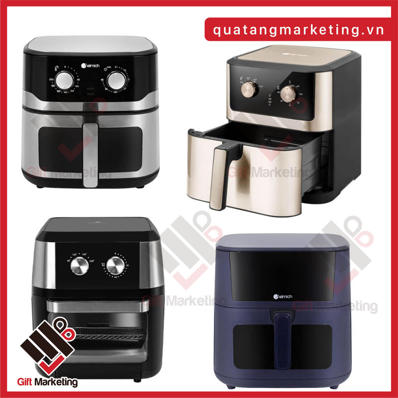 Đặt nồi chiên không dầu Elmich in ấn theo yêu cầu làm quà tặng doanh nghiệp tại Cao Minh Gift có giá tốt. Mời quý doanh nghiệp đặt hàng!