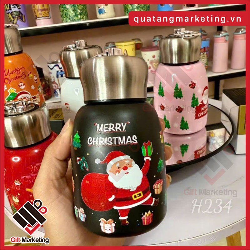 Cao Minh Gift - Địa chỉ cung cấp bình giữ nhiệt giáng sinh in ấn theo yêu cầu số lượng lớn giá tốt
