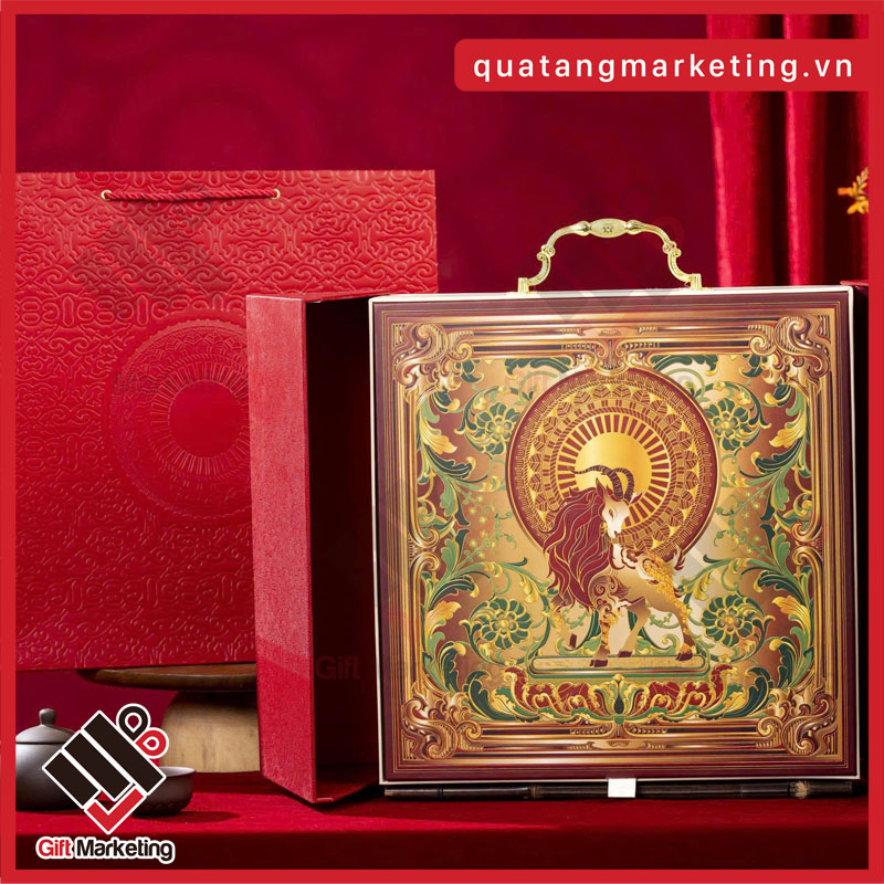 Cao Minh Gift - Chuyên cung cấp hộp quà tết dê tài lộc in ấn theo yêu cầu số lượng lớn cho doanh nghiệp tặng khách hàng, đối tác VIP, tri ân đội ngũ